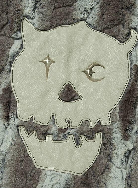 Жилет Thug Club TC Skull Fur Ivory