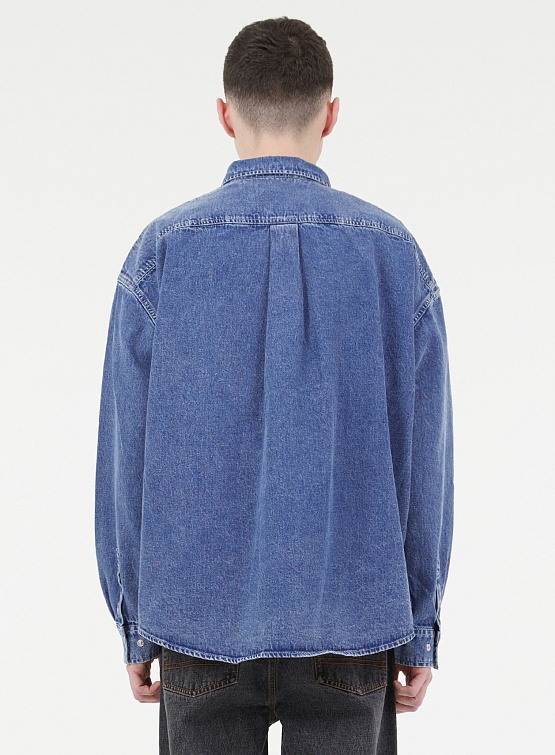 Рубашка LMC Oversized Denim Shirt Light Blue