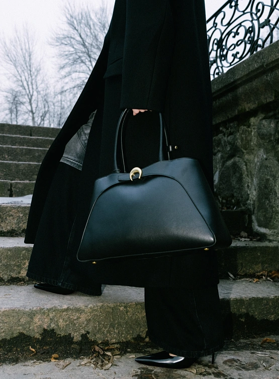 Cумка Marine Serre Smooth Leather Aurora Black