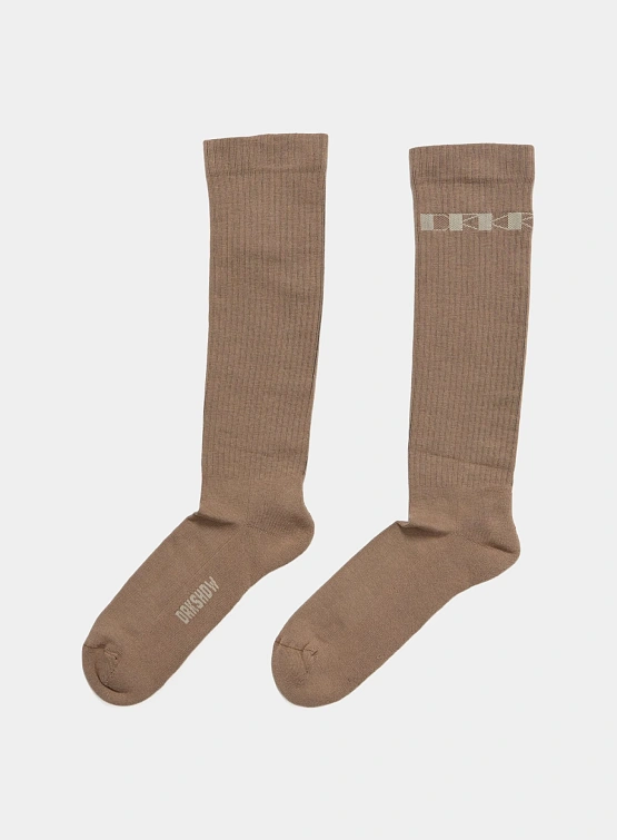 Носки RICK OWENS DRKSHDW Knee High Dirty Pearl