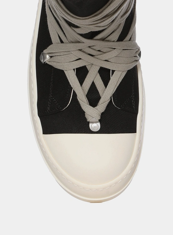 Кеды RICK OWENS DRKSHDW Megalaced Low Dirty Black/Milk