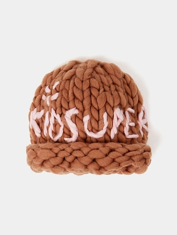 Шапка KidSuper Hand Knit Chunky Light Brown