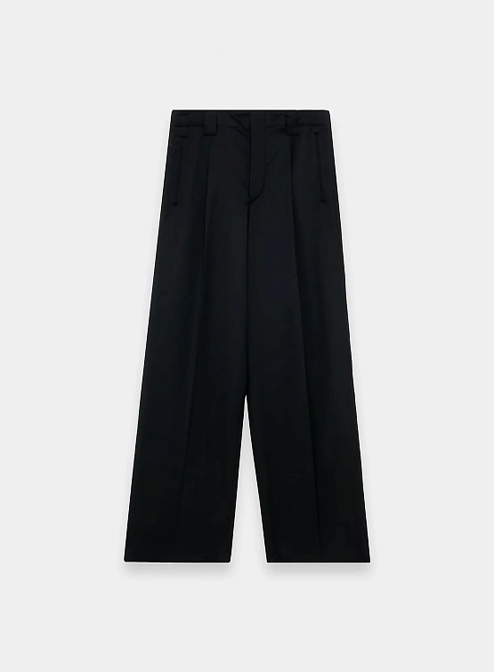 Брюки UNDERCOVER Pleated Wool Trousers Black