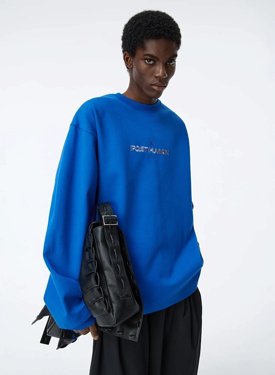Свитшот ADERERROR Post Human Sweatshirt Product. 42 Blue