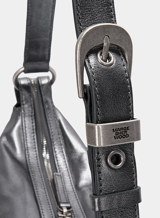 Сумка MARGESHERWOOD Outpocket Hobo Metallic Grey