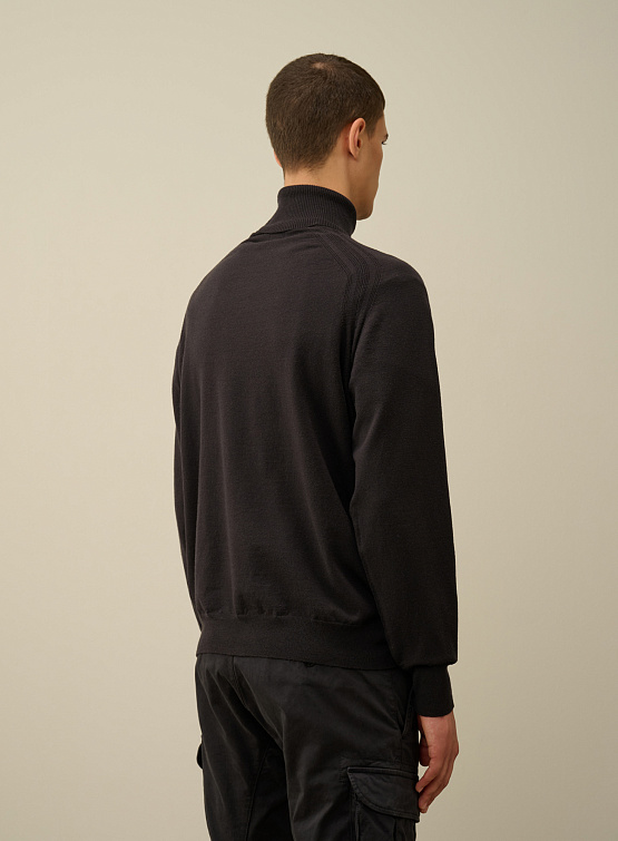 Бадлон C.P. Company Extra Fine Merino Wool Knit Black Sand