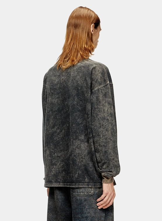 Лонгслив Diesel T-Box-LS-T3 Maglietta Black