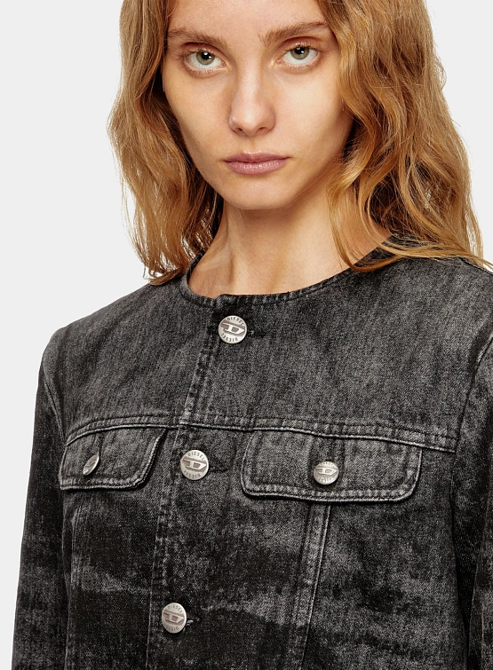 Женская джинсовая куртка Diesel De-Graffy-Fsh Black