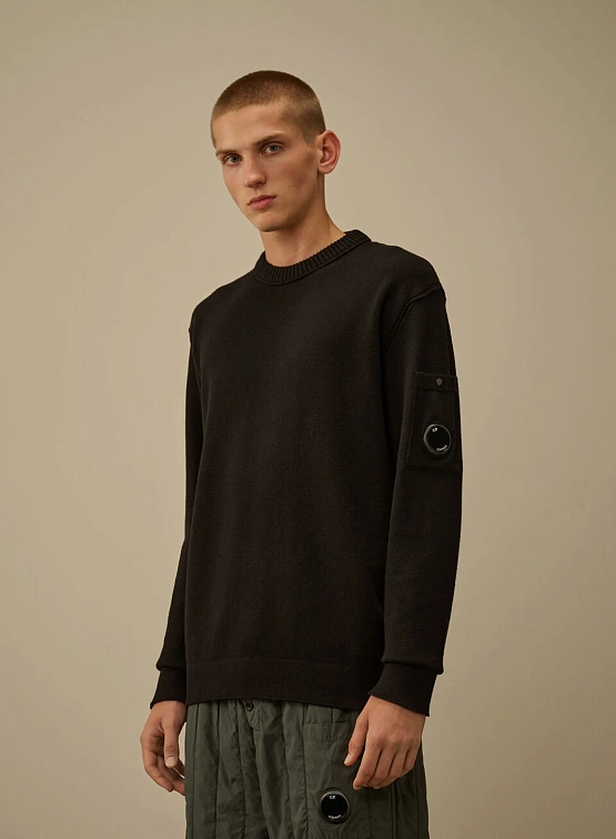 Свитер C.P. Company Soft Cotton Stretch Crewneck Black