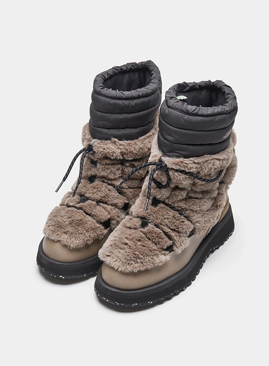 Женские ботинки SUICOKE BOWER-TRab-HI-FUR Taupe/Black