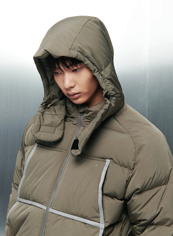 Пуховик SAN SAN GEAR Taped Puffer Brown