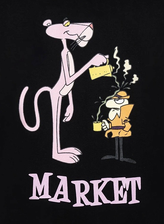 Футболка MARKET Pink Panther Pourover T-Shirt Black
