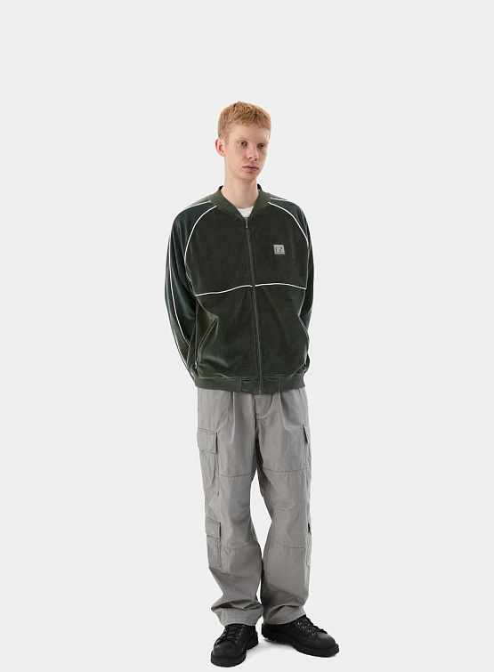 Олимпийка thisisneverthat Velour Track Jacket Green