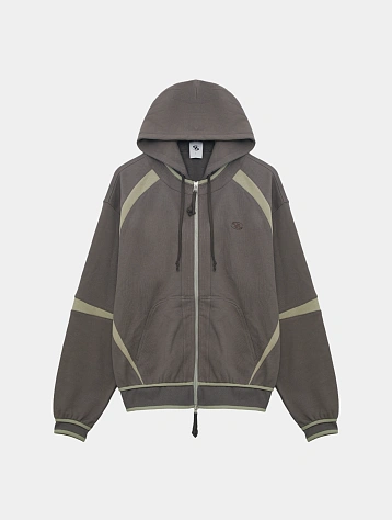 Зип-худи SAN SAN GEAR Oblique Hoodie Ash Brown