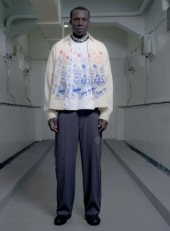 Рубашка Jungles Jungles Magic Scribbles Button Up Cream