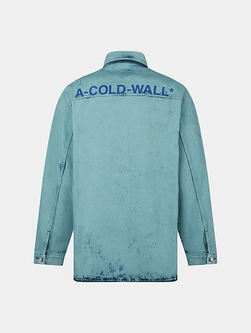 Рубашка A-COLD-WALL* Bleached Overdyed Faded Teal