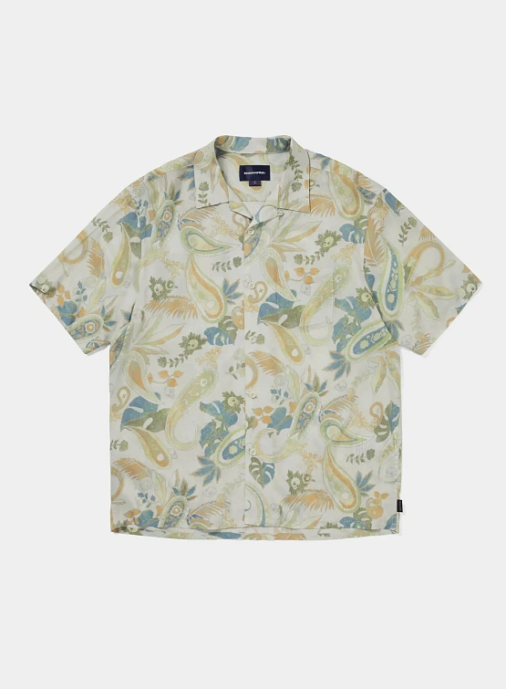 Рубашка thisisneverthat Weird Paisley S/S Shirt Ivory