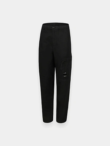 Брюки C.P. Company Cotton Linen Regular Cargo Black