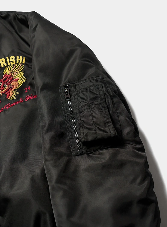 Бомбер MAHARISHI 5247 Tour Dragon Map MA1 Black