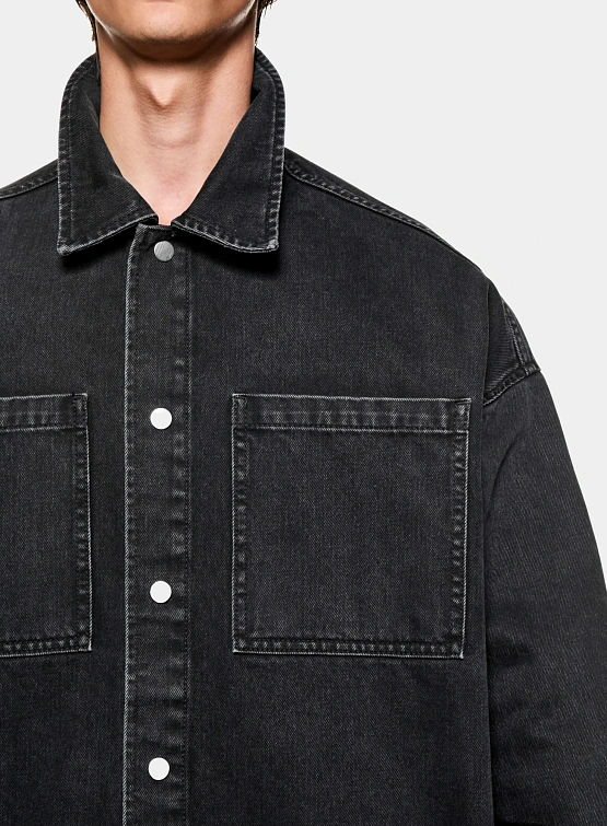 Джинсовая куртка MKI MIYUKI ZOKU Denim Box Washed Black