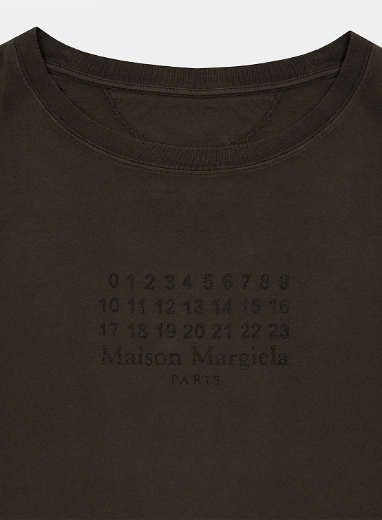 Лонгслив Maison Margiela Logo Brown