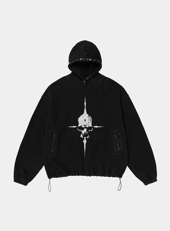 Худи Thug Club Peace Stud Black