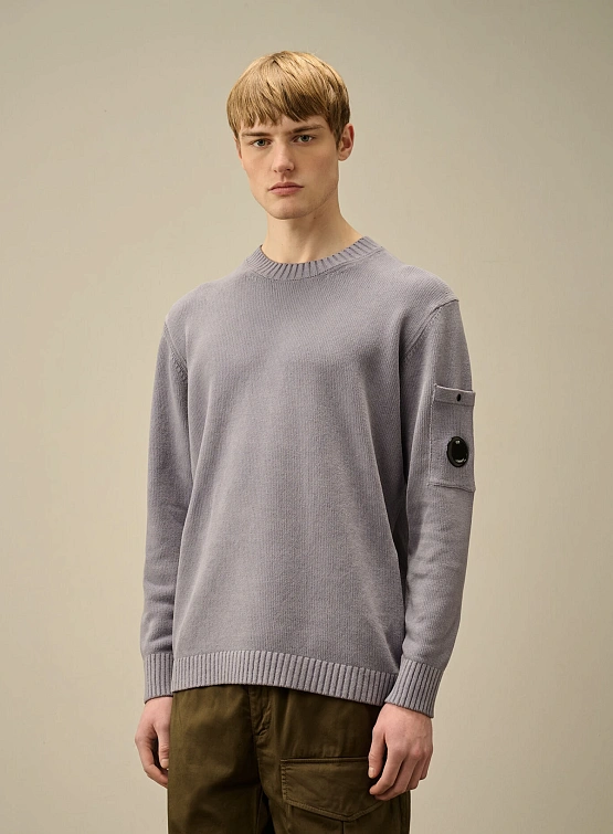 Свитер C.P. Company Chenille Cotton Lens Lavander Violet