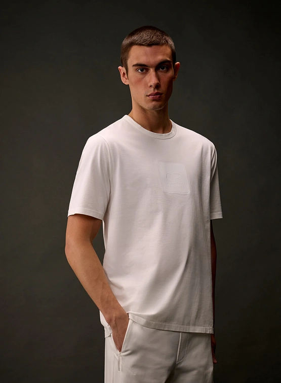 Футболка C.P. Company Metropolis Series Mercerised Gauze White