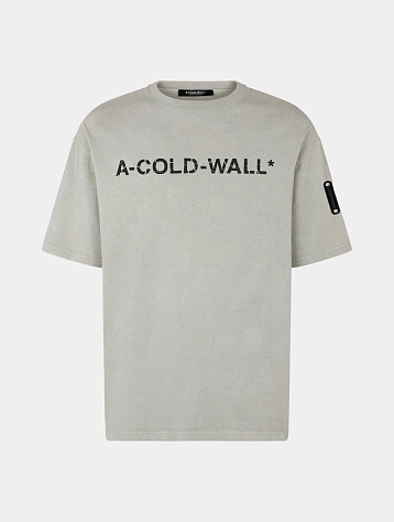 Футболка A-COLD-WALL* Overdye Logo Cement