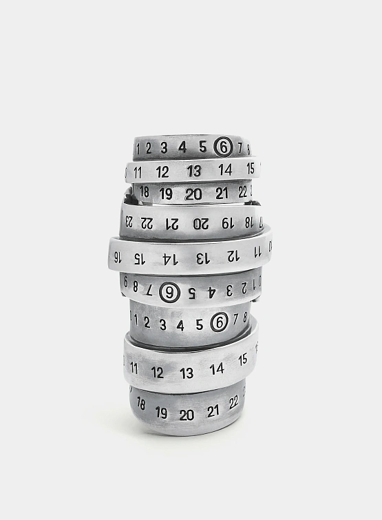 Кольцо MM6 Maison Margiela Polished Palladio