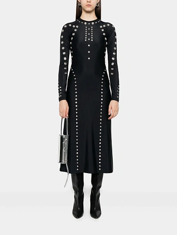 Женское платье Coperni Snap Dress Black