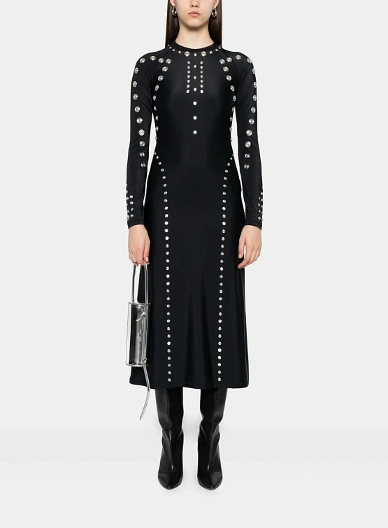 Женское платье Coperni Snap Dress Black