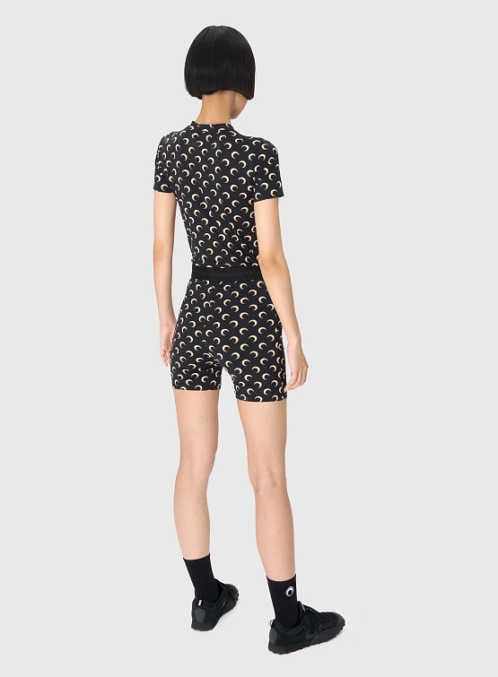 Женские шорты Marine Serre Recycled Moon Jersey Mini Inverse Tan