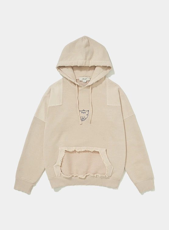 Худи PIET Distressed Cut Out Beige