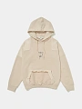 худи piet distressed cut out beige