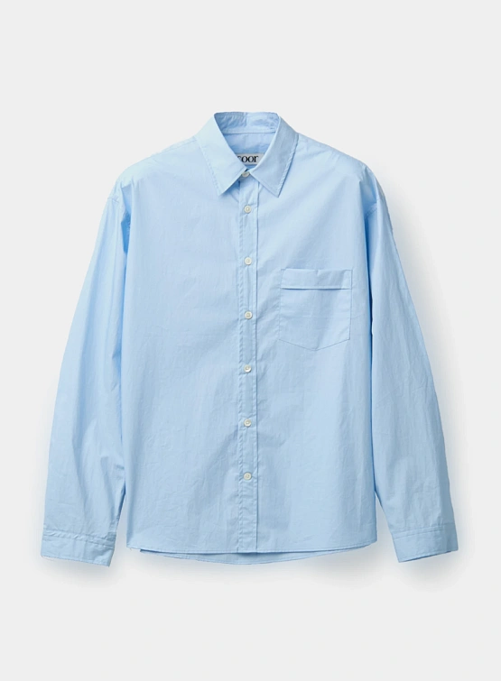 Рубашка COOR Paper Cotton Shirt Light Blue
