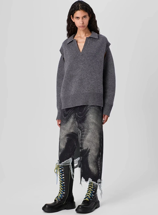 Женская юбка CAMPERLAB Asymmetric Denim Black/Gray