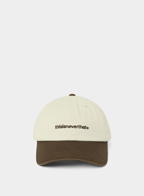 Кепка thisisneverthat T-logo cap Ivory/Brown