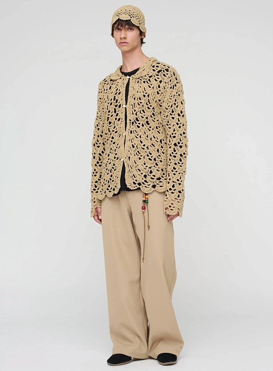 Панама Song for the Mute Crochet Beige