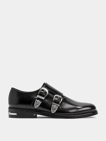 Дерби TOGA Double Monk Strap Polido Black