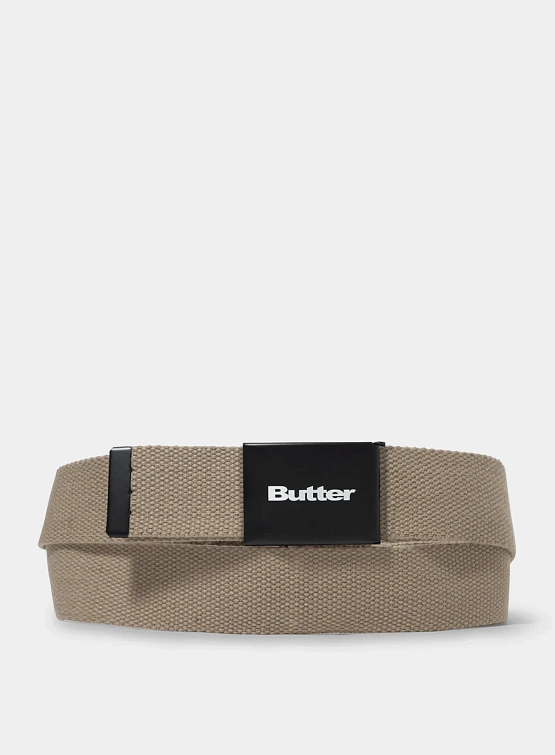 Ремень Butter Goods Logo Woven Tan