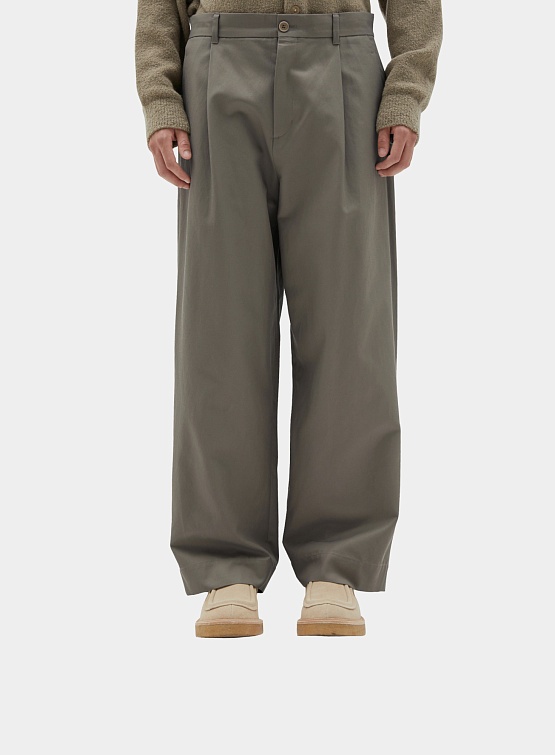 Брюки BROWNYARD Wide Chino Pants Dark Beige