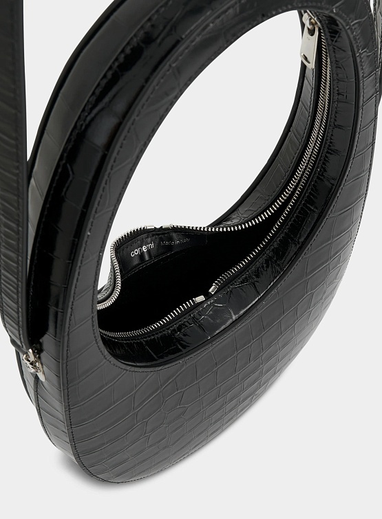 Сумка Coperni Croco Crossbody Swipe Bag Black