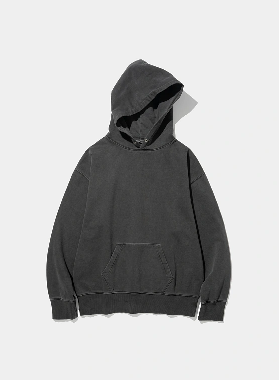 Худи Uniform Bridge Basic Dyeing Sweat Hood Pigment Charcoal