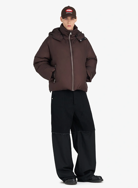 Пуховик Études Boxy Down Jacket Dk Brown