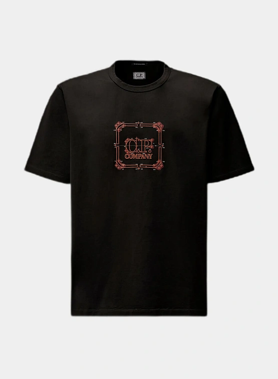 Футболка C.P. Company Metropolis Series EMB Black