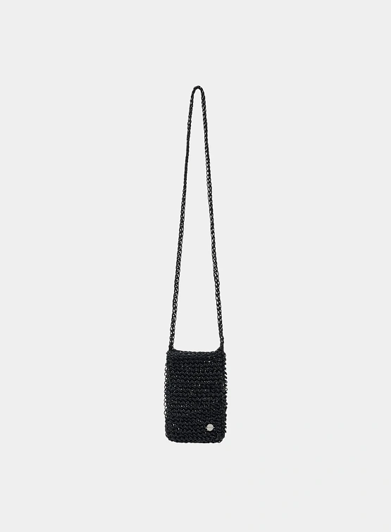 Сумка AMOMENTO Mini Handmade Leather Net Black