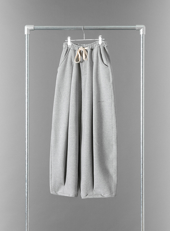 Брюки ANGLAN Valley Tuck Sweat Balloon Melange Grey