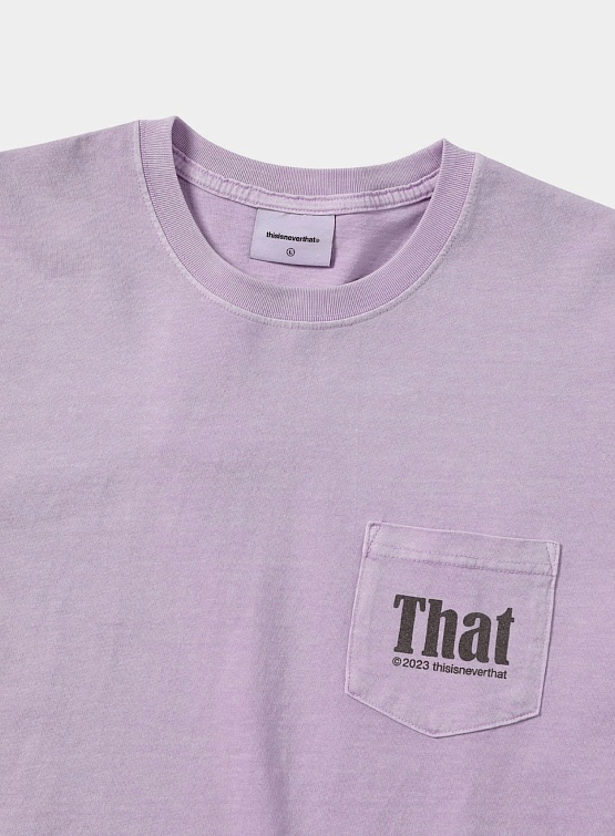 Лонгслив thisisneverthat That Pocket L/S Tee Lavender