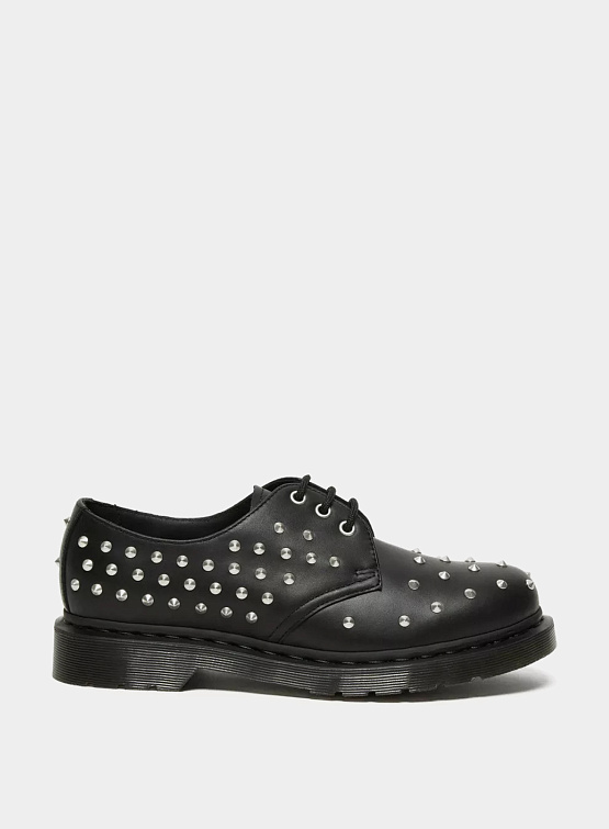 Женские полуботинки Dr. Martens 1461 Stud Wanama Leather Black